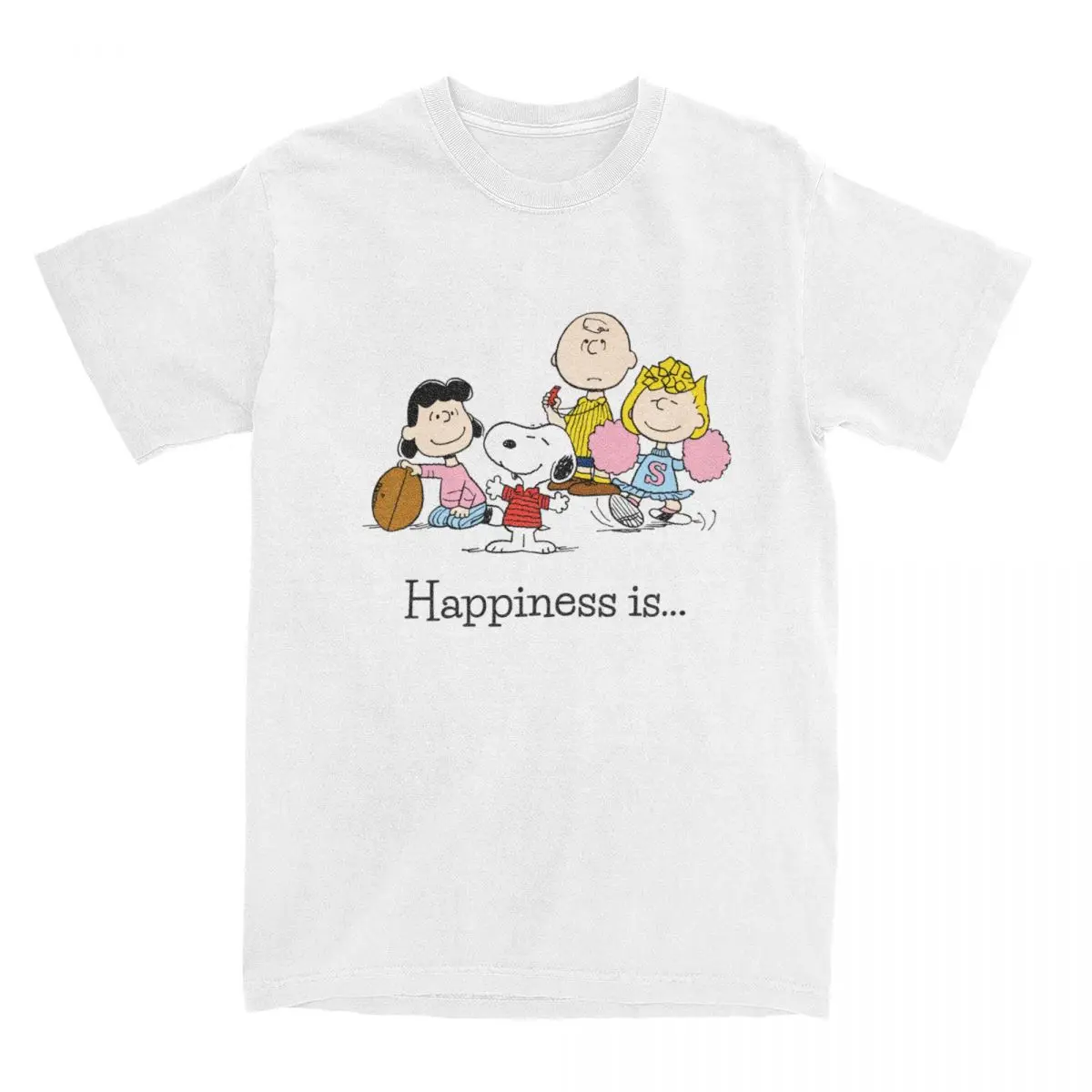 thumbnail image 1 of Camiseta divertida de Peanuts, Snoopy y Charlie Brown para hombres y mujeres, camiseta de algodón con estampado de dibujos animados lindos, 1 of 4