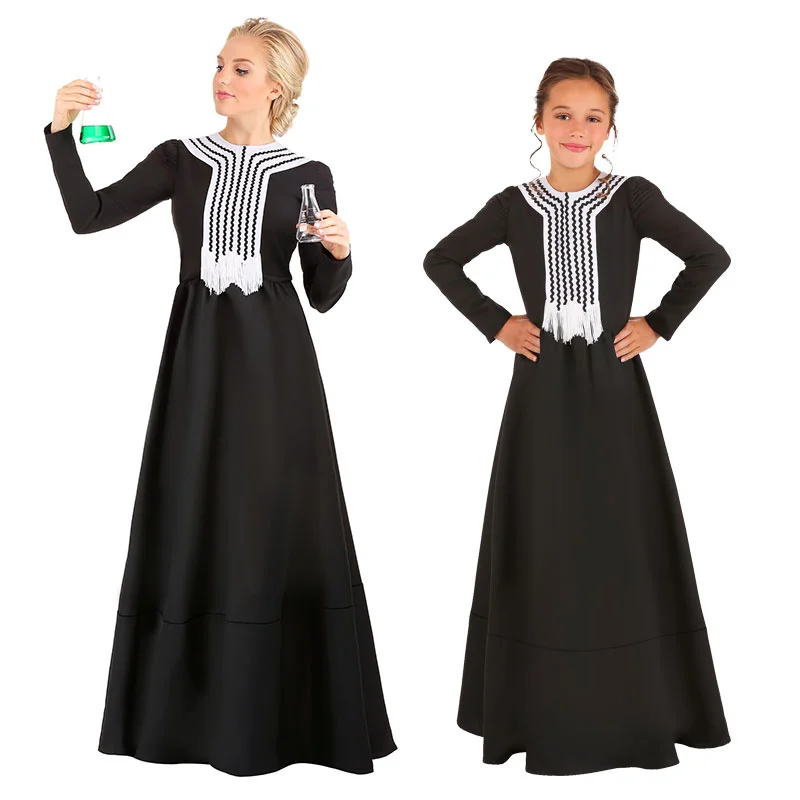 

Halloween Cosplay Costume Halloween Stage Performance Role Play The Scientist Madame Curie Costume Funny Fancy Dress Up