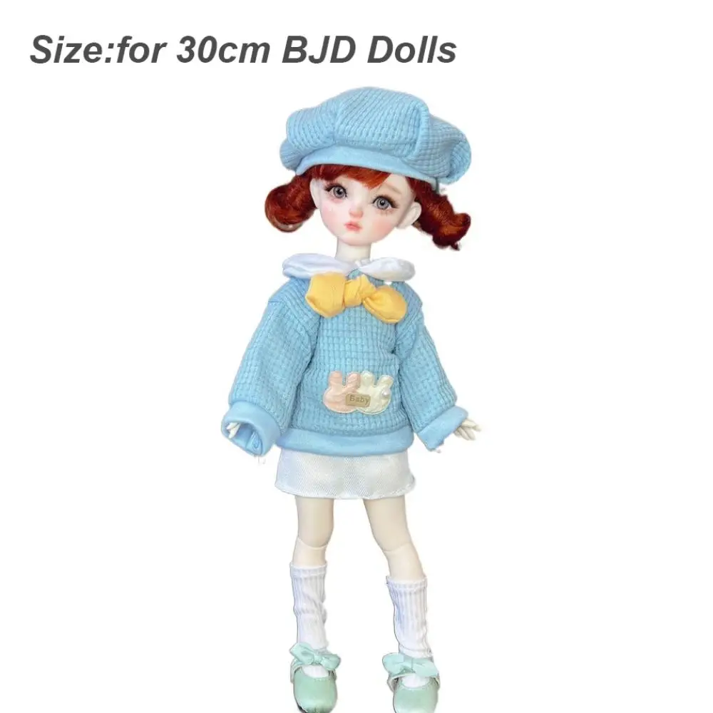 Fashion DIY 30cm Doll Clothes Cute Pretty Doll Dress Casual 1/6 BJD Doll Outfit Set
