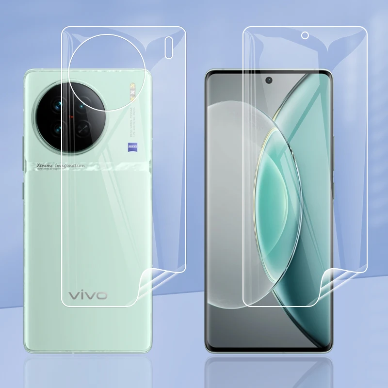 Per Vivo X90S 5G Clear Tpu / Matte Anti-Impronte Hydrogel Full Cover Soft Screen Protector Film (Non Vetro)