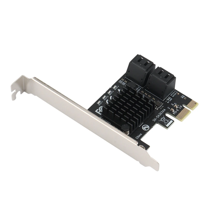 

Плата расширения PCI-E 4X-SATA 3,0, 4 порта, полноскоростное расширение передачи данных, жесткий диск IPFS для Win7 / 8 / 10 / Linux