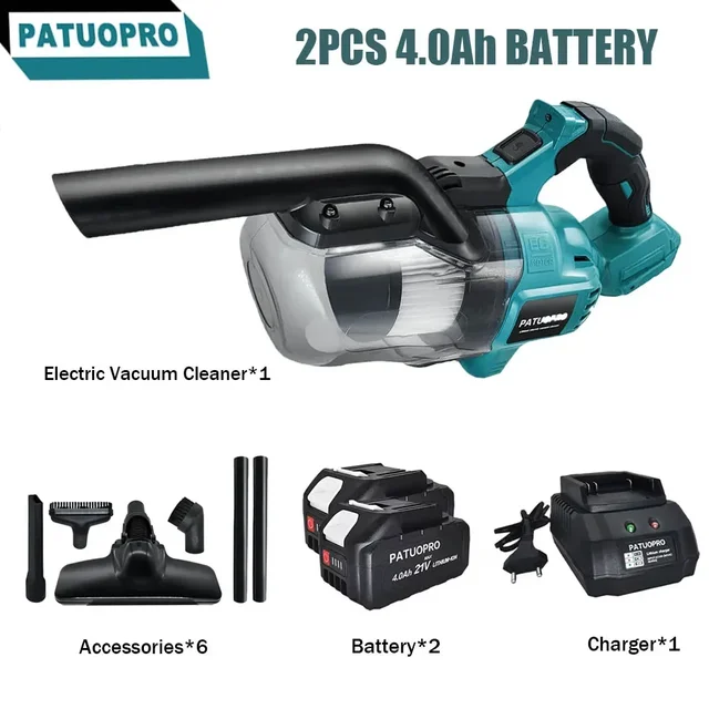Cordless Handheld Vacuum Cleaner Power Clean Vacuum Cleaner Multi-function Dust Carpet Collect Machine For Makita 18v Battery 1