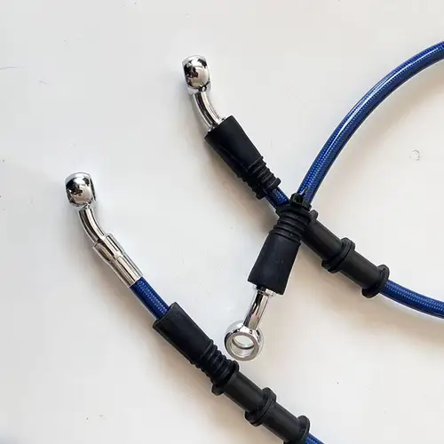 Universal Motorcycle Stainless Steel Braided Brake Hose AN3 Reinforced Front Rear Hydraulic Scooter Brake Clutch Pipe M10 Banjo - Image 4