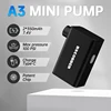 Portable mini Pump for Bike Tires - Mini Air Compressor Cycling Tire Inflator with Gauge - Mountain Bike Road Bicycle Tire Pump 4