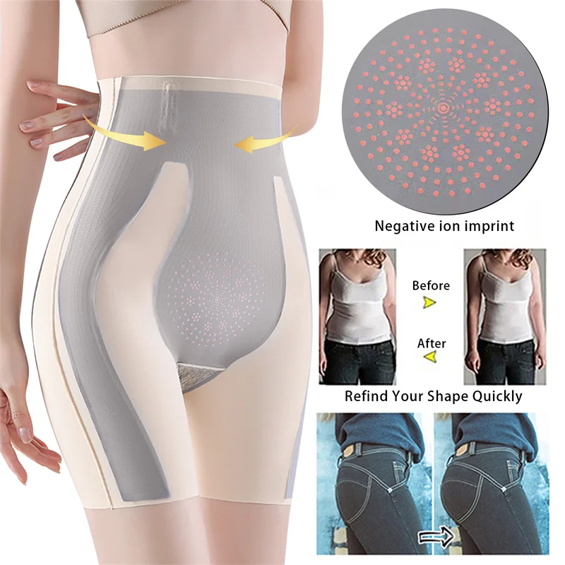 Moldeador de restauración de fibra única para mujer, bragas moldeadoras de  cintura alta, ropa interior posparto para estirar el vientre y las caderas  - AliExpress