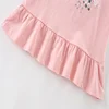 Jumping Meters 3-8T New Arrival Bunny Embroidery Hot Selling Cotton Summer Girls Tshirts Baby Clothes Children's Tees Tops 6