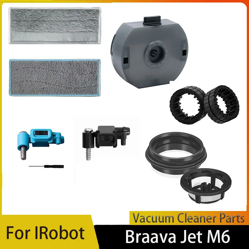 Chuancheng Set Da 6 Panni Lavabili In Microfibra Per Robot Aspirapolvere IRobot Braava Jet M6 - 4