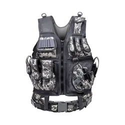 Enhanced Tactical Adjustable Vest for Outdoor and Tactical Use (ACU Camouflage)