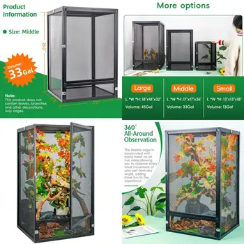 33 Gallon Foldable Terrarium 1
