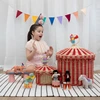 Nordic Wind Rattan Children's Toy Basket with Cover Living Room Debris Storage Basket Living Room Bedroom Dirty Basket 4