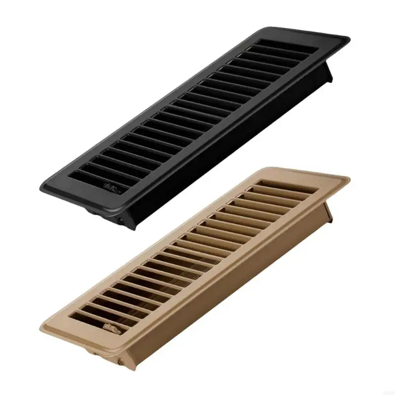 E28F Floor Register Heavy Duty Metal Vent Grille with Adjustable airflows Walkable Floor Vent Covers Robusts Steel Designs