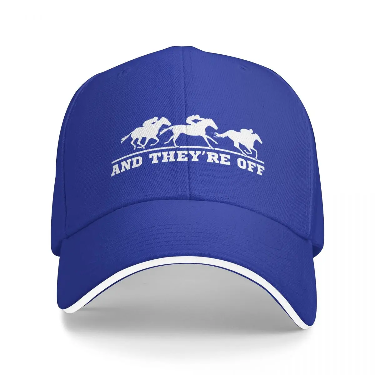 

Horse Racing And They're Off Baseball Cap Sports Caps Fluffy Hat Women Hat Men'S