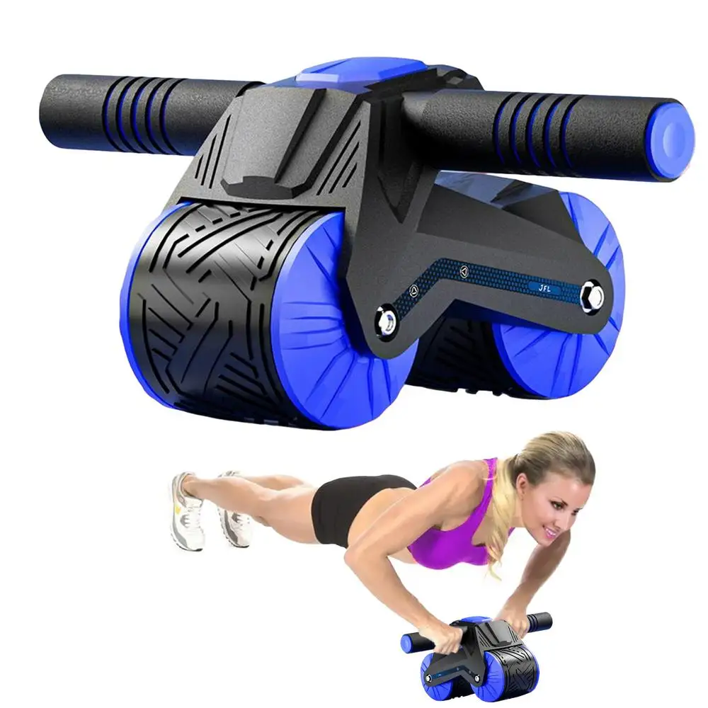 Description Picture 4 of itemAbdominal Ab Roller Automatic Rebound Ab Roller For Abs Workout Two Wheels Upgraded Exercising Wheel Ab Wheel Roller