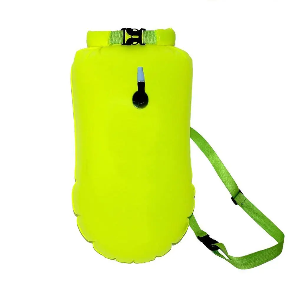 Swimming Buoy Inflatable Open Tow Float Dry Bag Air Bag Waist Belt Water Sport Swimming Storage Float Tools