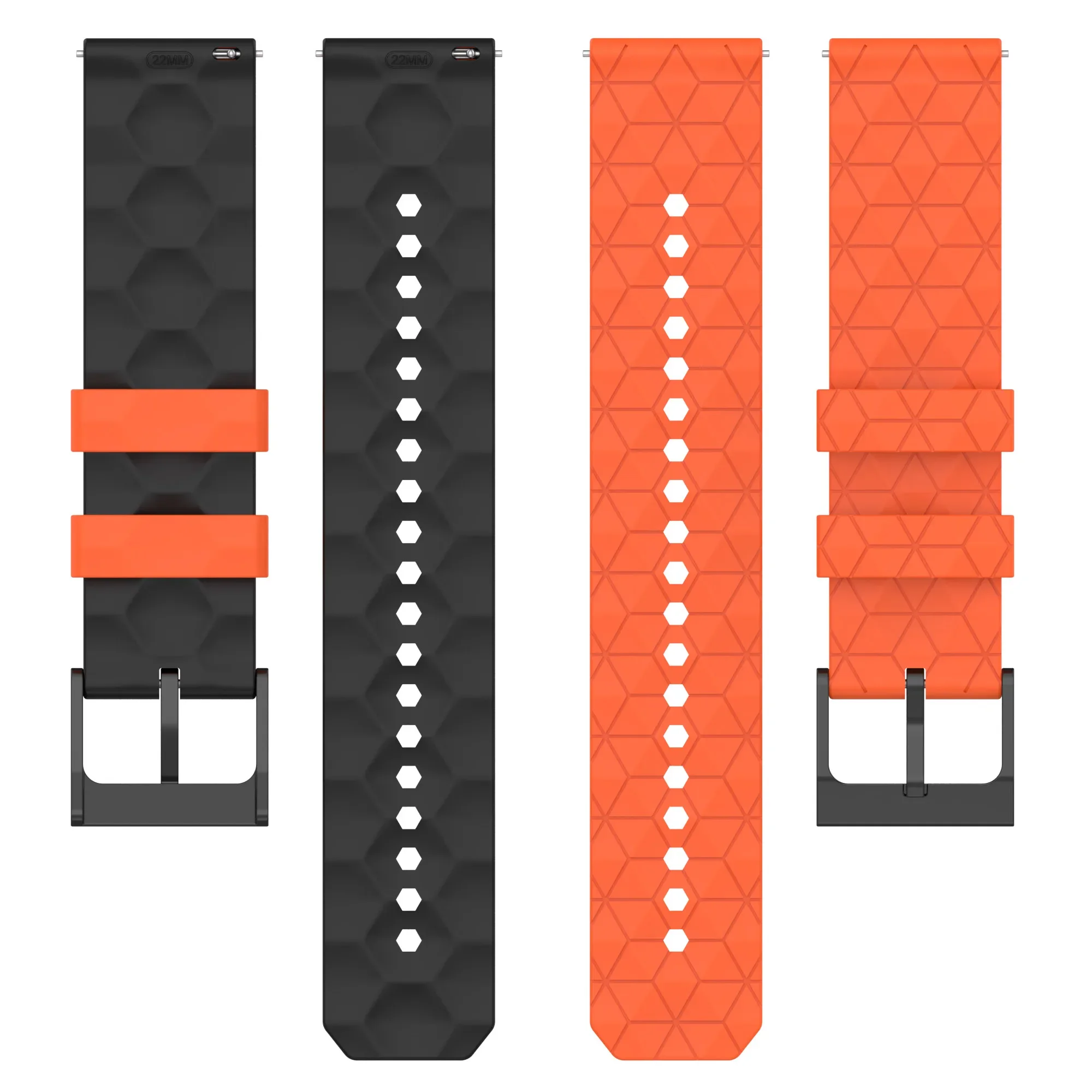 Versatile Premium Silicone Watch Bands - 22mm & 20mm Wristband Collection