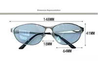 Lunettes de soleil rétro yeux de chat, monture métallique, photographie de rue, tendance, résistantes aux UV, Protection solaire pour voyage en plein air, UV400 5