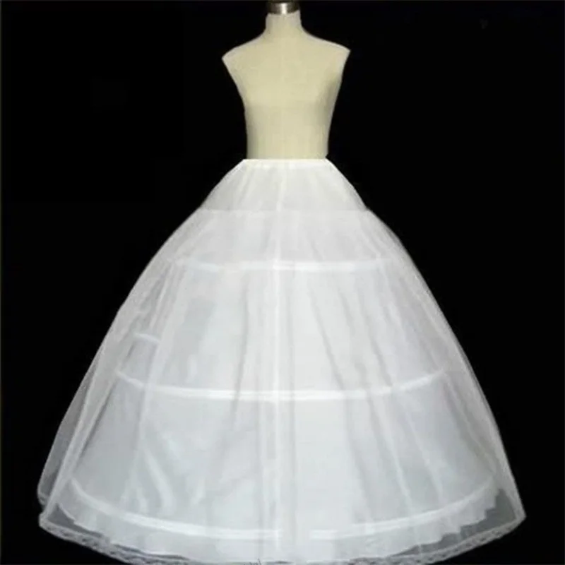 

2 Layers 3 Hoop Crinoline Wedding Accessories Petticoats for Wedding Dress Bride Puffy Skirt Boutique Slip Petticoat Underskirt