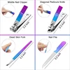 7/10/12/15Pcs/Set Manicure Cutters Nail Clipper Set Household Stainless Steel Nail Clippers Pedicure Nail Scissors Tool 5