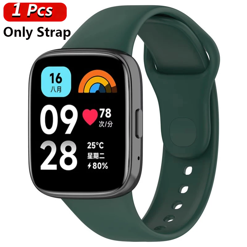 Silicone Strap and Protective Case for Sport Watch Accessories