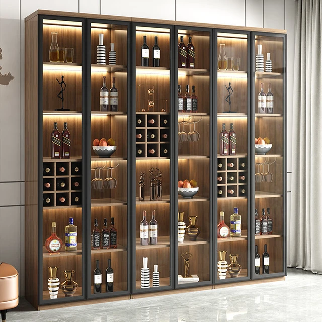 Glass Wine Display Modern Minimalist Light Luxury High