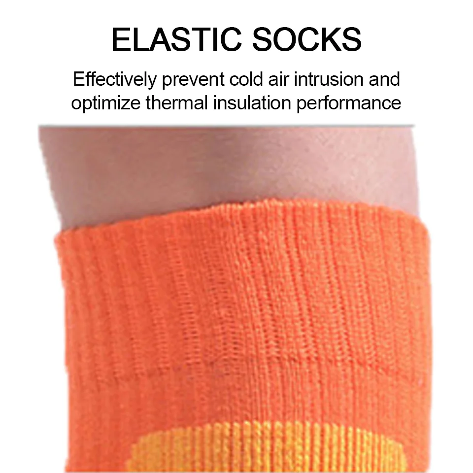 Outdoor Winter Thick BottomLong Tube Ski Mountaineering Socks Hiking Terry Warm Shock-absorbing Socks Non-slip Unisex