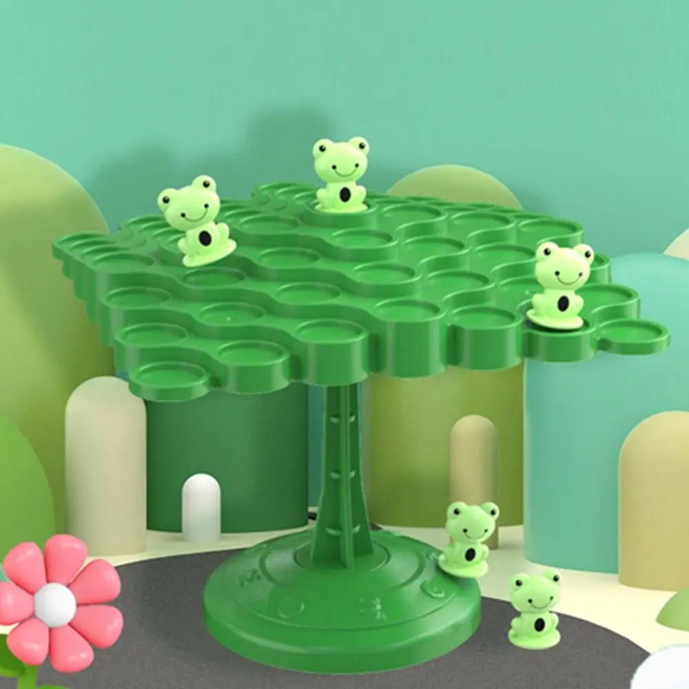 Tabletop Game Counting Game Plastic Balancing Board Balancing Scale Board Frog Balance Tree Montessori Math Counting Toy