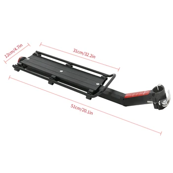 Aluminium Träger-Fahrradgepäckträger-Sattelhalterung für E-Bike-MTB-Rennrad abnehmbar-kein Rost- 1