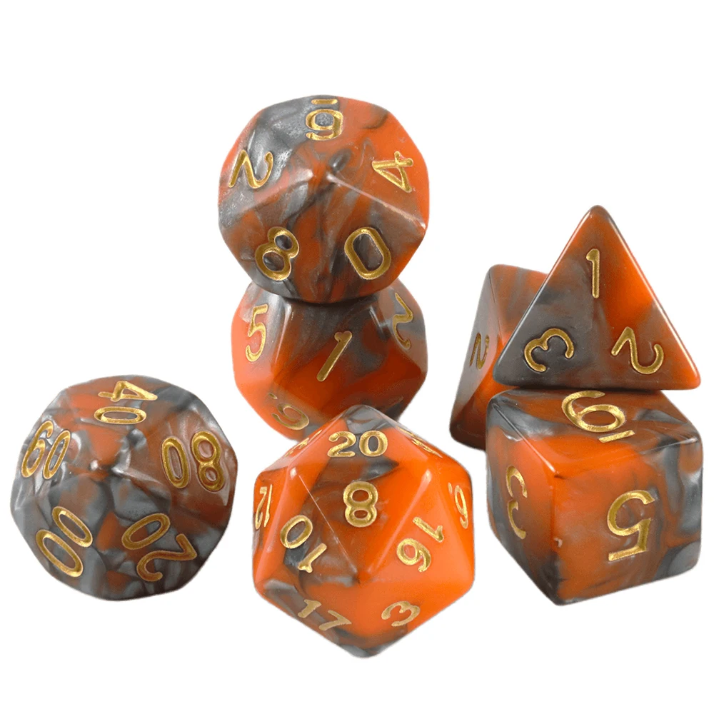 7pcs DND Polyhedral Dice Double-color Dice with A Bag for Board Game DND RPG Role Playing Game Accessories Sfa852d827f5f42a582cfca25a79e9055o