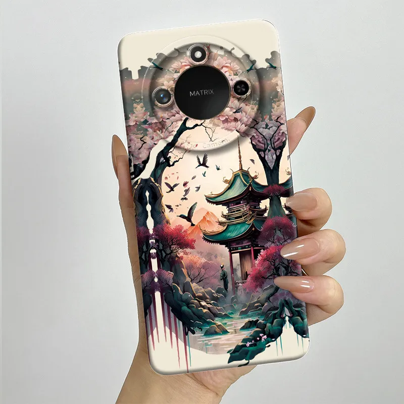 Sweet Painted Silicone Phone Case - Fashion Cartoon Design, Protective & Stylish