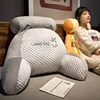 Cartoon Ice Peas Cushion with Removable Washable Cover- Soft Waist Pillow Big Backrest Bedside Sofa Reading Pillow Bedroom Decor 6