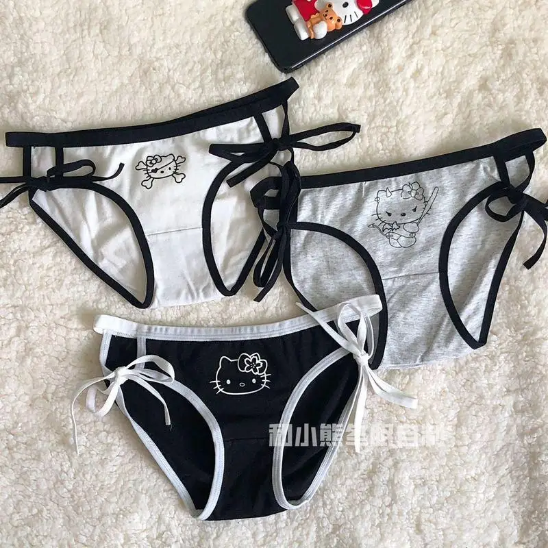 Hello Kitty Couple Underwear Set Y2K Sanrioed Women Men Underwear