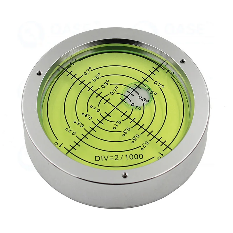 Qase Bolla Livella A Bolla Metallica Universale Regolabile Ad Alta Precisione Diametro 66Mm Luminosa Una Precisione Disponibile 2 Mm/M 1 Pz