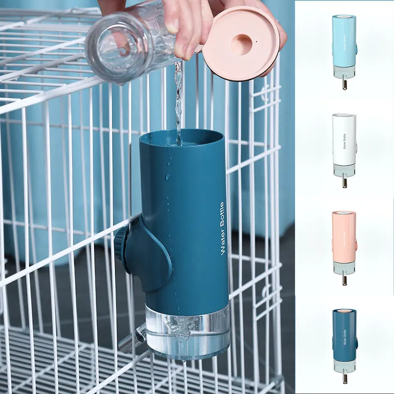 

Water Dispenser for Dog Cat Cage Kennel Leak-Proof Pet Drinking Head Hanging Feeding Device Rabbit Hamster Guinea Pig Supplies