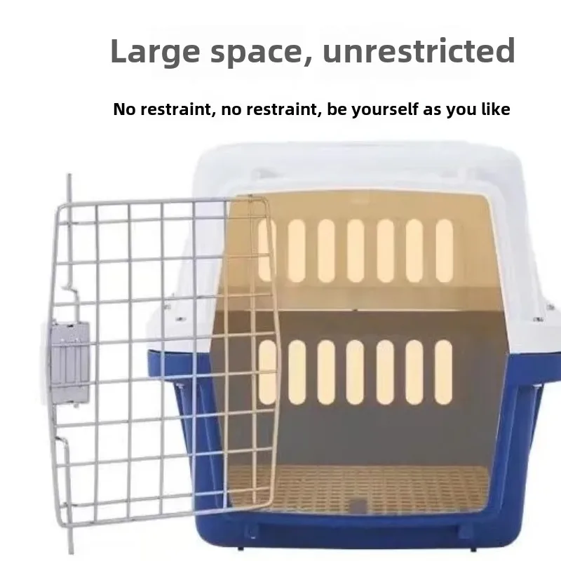 Pet Travel Luggage Breathable Go Out Plastic Cat Cage Large Space Consignment Supplies Product Portable Cat Carriers Accessories
