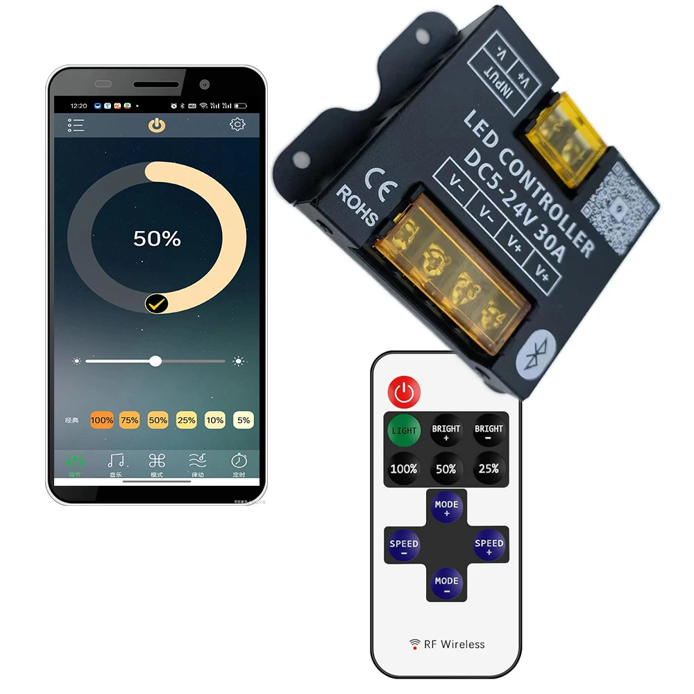 รูปสินค้า Bluetooth RF Touch ควบคุมไฟ LED ได้จากระยะไกล