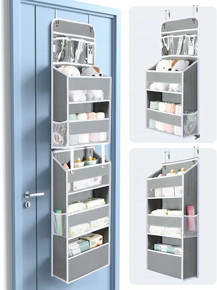 6-Shelf Detachable Over The Door Organizer Heavy-Duty 44lb Capacity Bathroom Closet Organizers and Storage Versatile Toy Storage