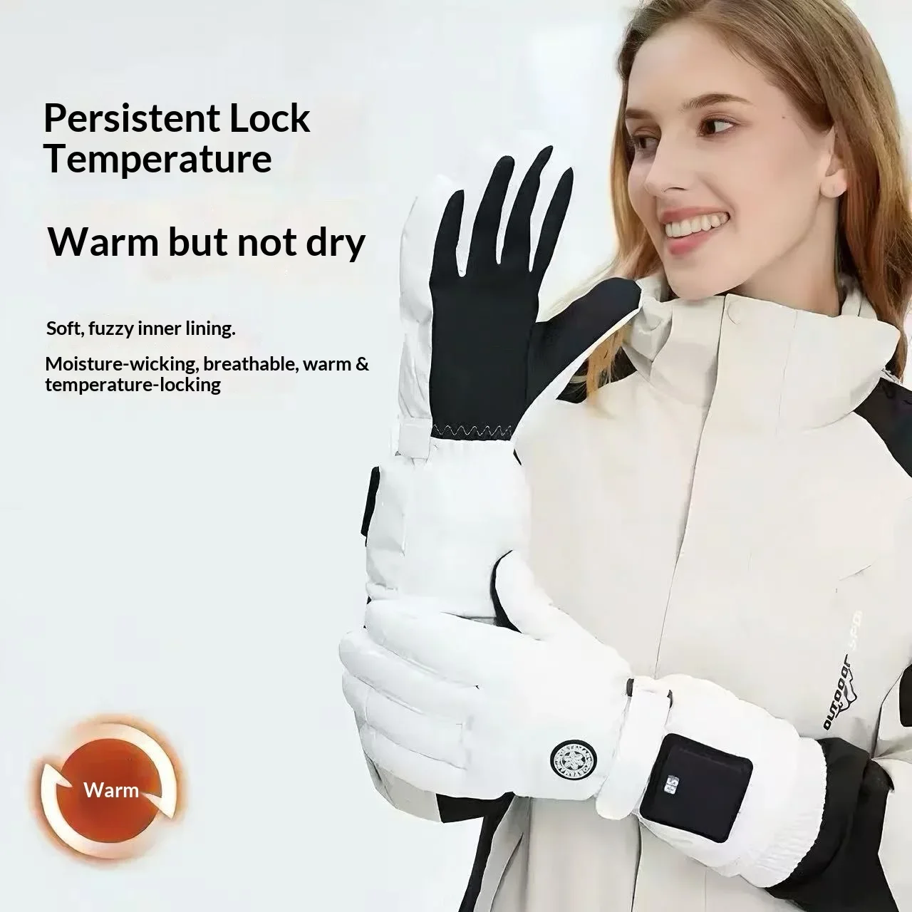 Smart Electric Heated Gloves 3 Gear Adjustable Winter