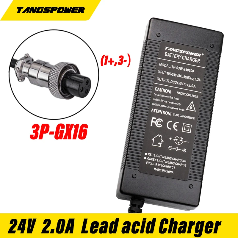 24V 2A Lead Acid Battery Electric Scooter Charger for Razor E100 E200 E300 E125 E150  PR200 Electric Scooter Battery Charger