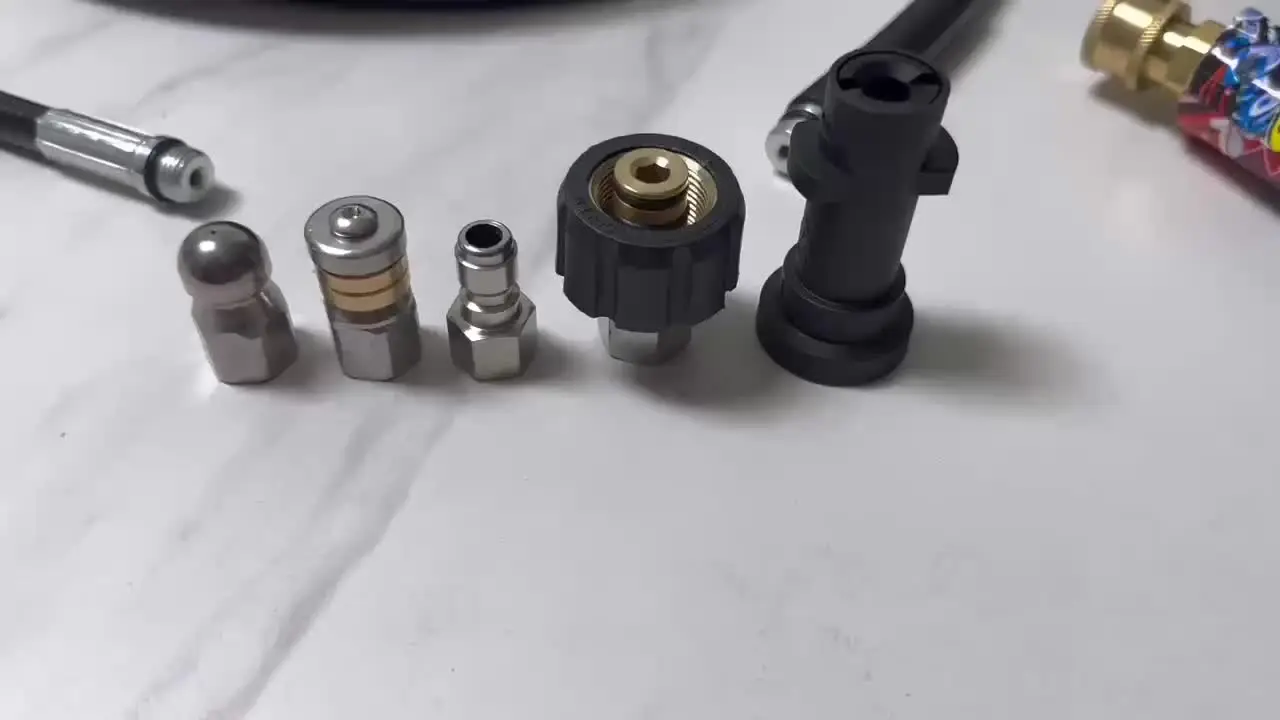 Abfluss Düse Edelstahl SS304 Druck Kanalreinigung Rohr Ablauf Jetter Düse 38BSP Drain Unblocker