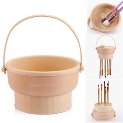 Silicone 3 - in - 1 Makeup Brush Cleaning & Drying Mat (Khaki)