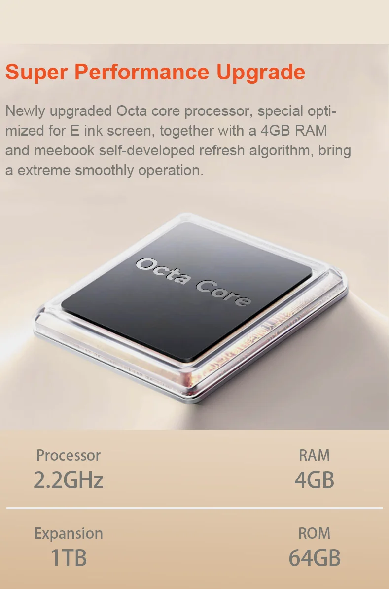 Description Picture 4 of itemGlobal Version Meebook M8 E-book Reader 4G 64GB 7.8 Inch E-ink Screen Android 14 OS Ebooks Reader Fast Refresh with Google Play