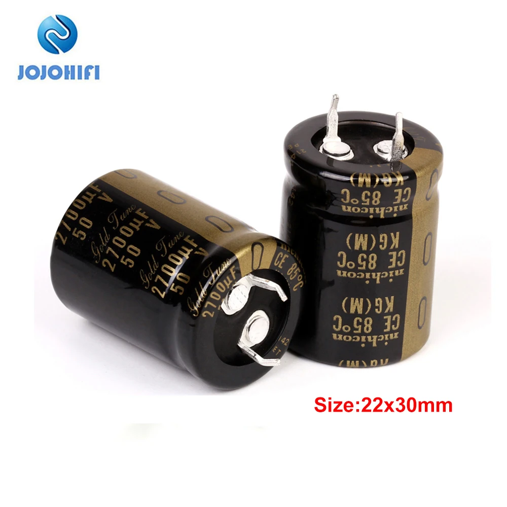 2pcs-10pcs KG Type I Nichicon 2700UF 50V 22x30mm Pitch 10mm 50V/2700uf Audio Electrolytic Capacitor Capacitors 2pcs 10pcs nichicon kg type i 50v 10000uf 50v 30x45mm 85° capacitors pitch 10mm audio filtering electrolytic capacitors