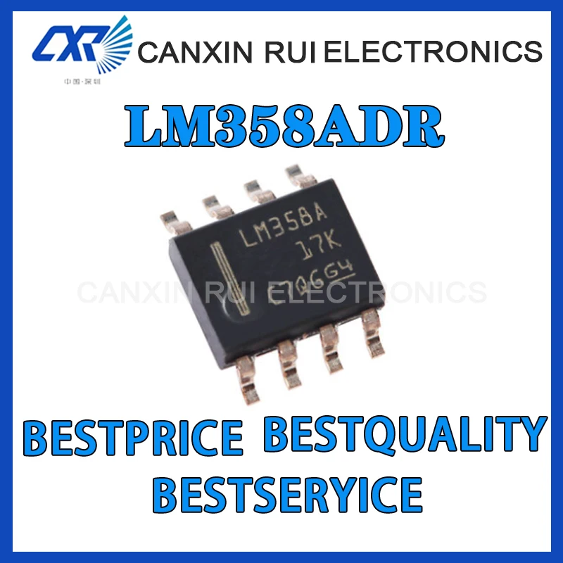 

100% new origina LM358ADR SOIC-8 dual standard operational amplifier IC chip