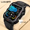 LAXASFIT New Men's Smart Watch LED Flashlight Outdoor Sports Smart Watch Wristwatch Health Monitoring Smart Watch