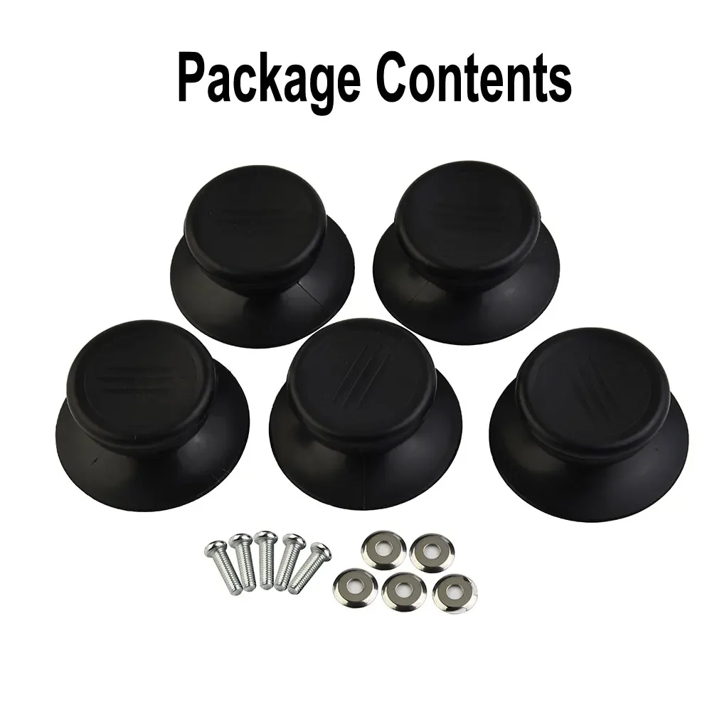 5pcs Black Pot Lid Cap Pot Lid Handle Cookware Parts Plastic Pot Lids Cooker Cover Anti Scalding Friction Resistant