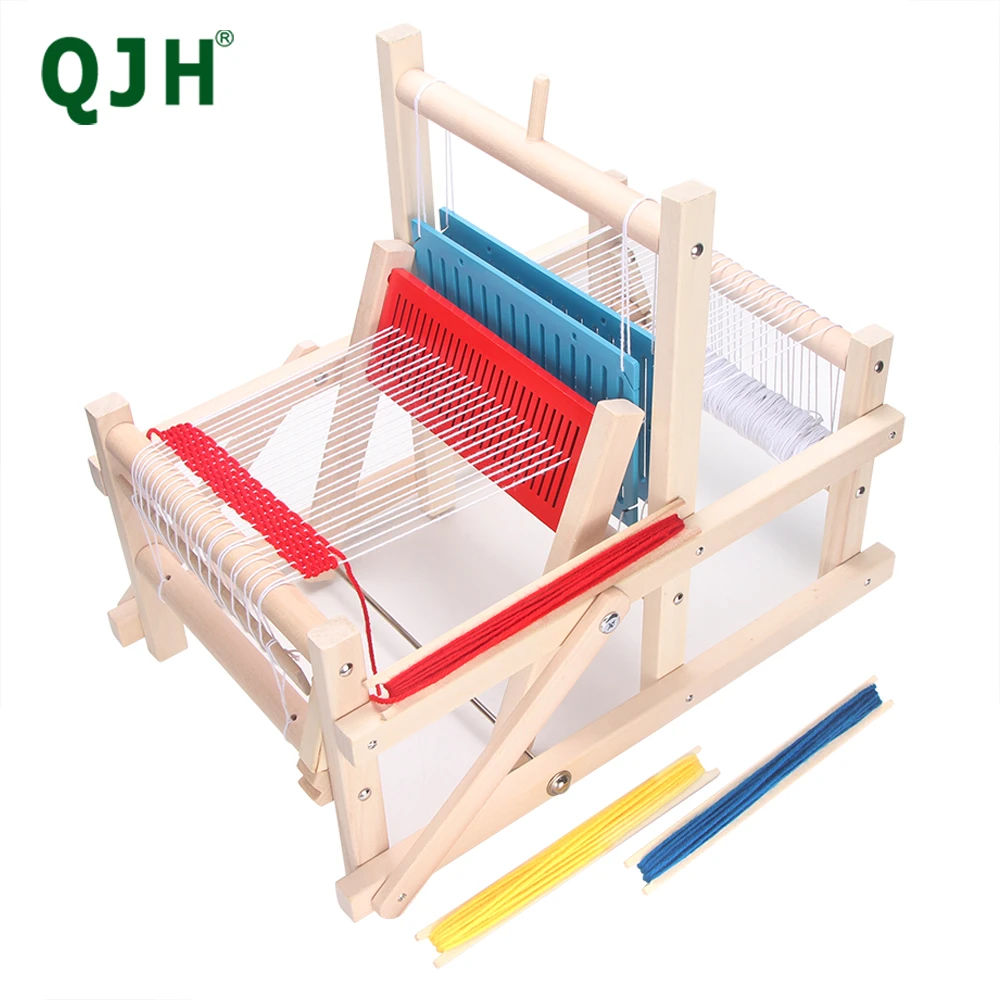 Qjh Wooden Multicraft Weaving Loom Wool Knitting Machine Diy Handloom Weaving Machine Children