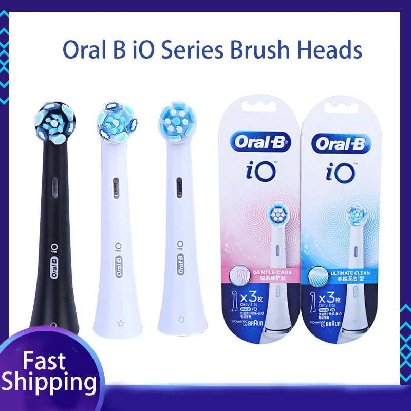 Oral B Io Testine Di Ricambio Per Spazzolino Da Denti Ricarica Per Oral B Serie Io Spazzolino Da Denti Pulizia Profonda Cura Delicata 3 Pezzi/Pacco