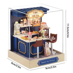 Magical Wooden Dollhouse DIY Miniature Kit with Furniture and Decorative Elements (QT - 163)