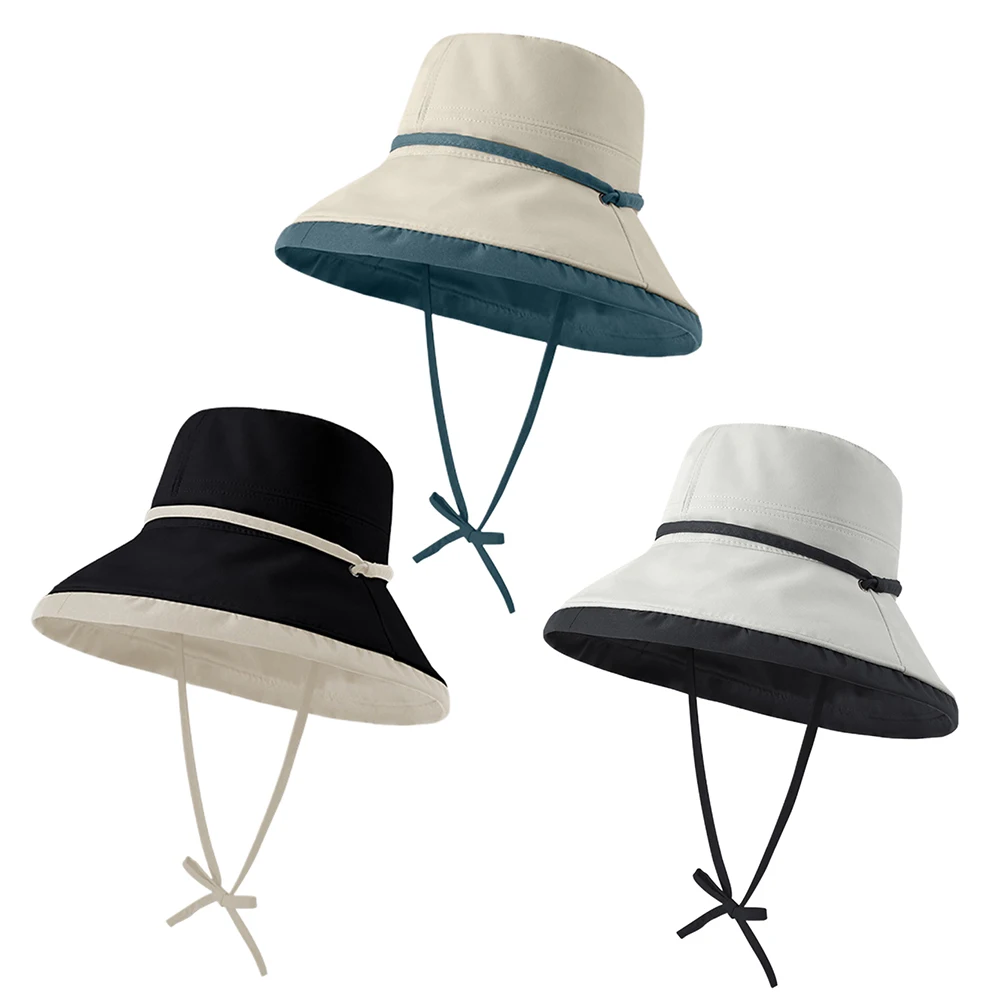 Women Men's Fisherman Cap Panama Hat Summer unisex Bucket Hats