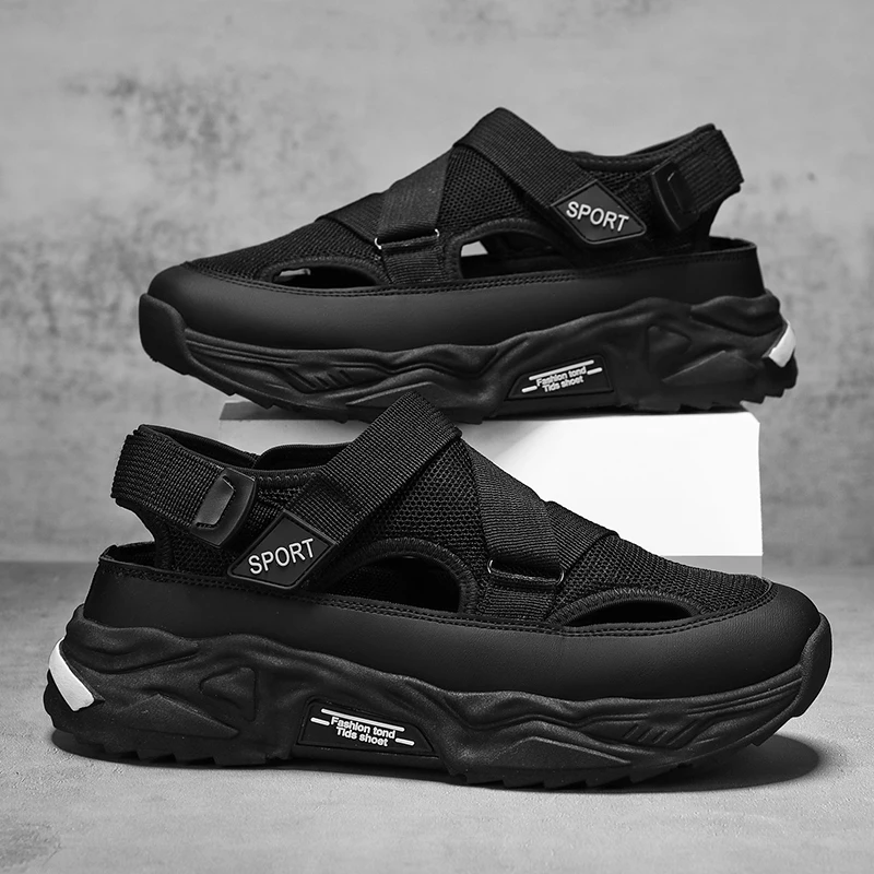 Summer Men's Fashionable Casual Shoes, Comfortable Outer Shoes, Outdoor Lightweight Breathable Shoes, Non-Slip and Wear-Resistant, Lightweight